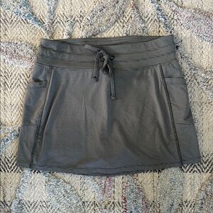 Gray Striped Women’s Skort